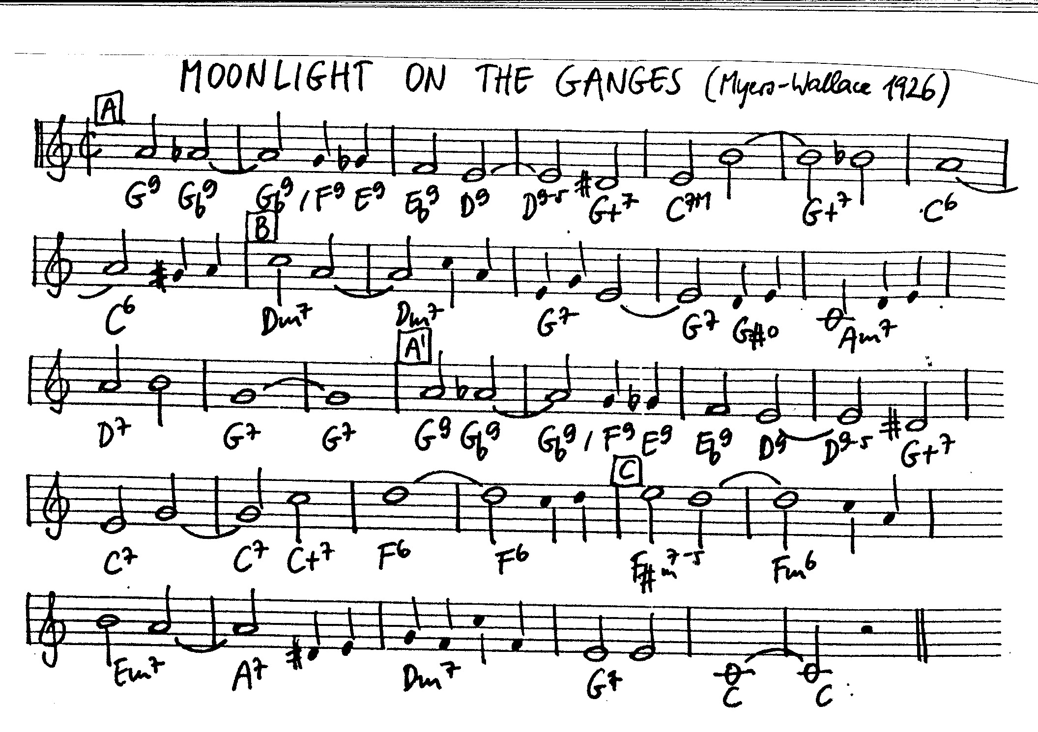 moonlight on the ganges leadsheet – book us for your next 20s or gatsby event